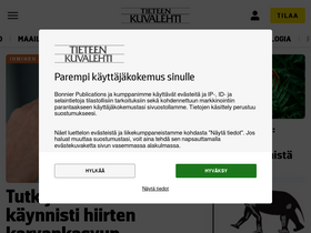 'tieku.fi' screenshot