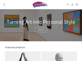 ammuse.art homepage screenshot