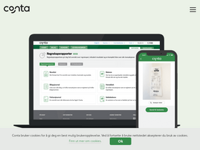 'conta.no' screenshot