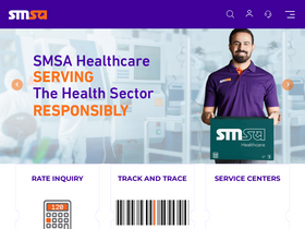 'smsaexpress.com' screenshot