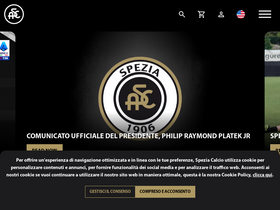 'acspezia.com' screenshot