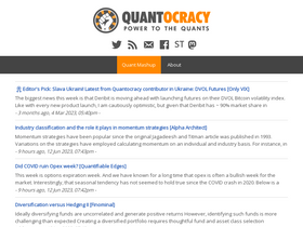 'quantocracy.com' screenshot