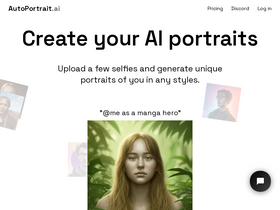 Auto Portrait - Upload a few selfies and generate unique portraits of you in any styles.