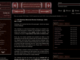 'metal-archives.com' screenshot