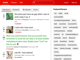 'raddle.me' screenshot