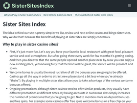 'sistersitesindex.com' screenshot