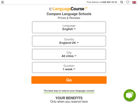 'languagecourse.net' screenshot