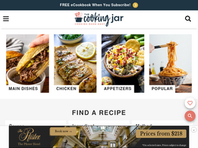 'thecookingjar.com' screenshot