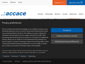 'accace.com' screenshot