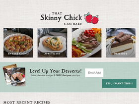 'thatskinnychickcanbake.com' screenshot