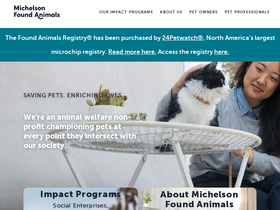 'foundanimals.org' screenshot