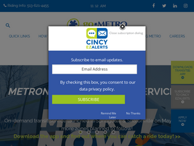 'go-metro.com' screenshot