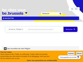 'be.brussels' screenshot