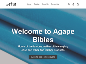 agapebibles.com homepage screenshot