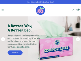 kompostables.com homepage screenshot