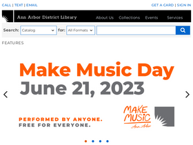 'aadl.org' screenshot