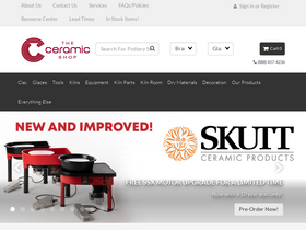 'theceramicshop.com' screenshot