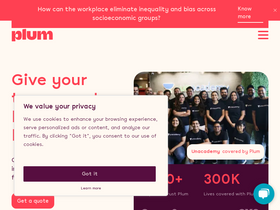 'plumhq.com' screenshot