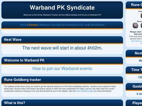 'warbandtracker.com' screenshot