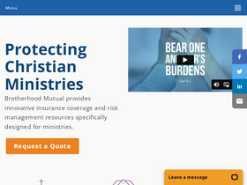 'brotherhoodmutual.com' screenshot