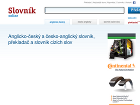 'online-slovnik.cz' screenshot