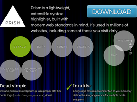 'prismjs.com' screenshot