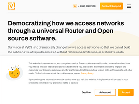 'vyos.io' screenshot
