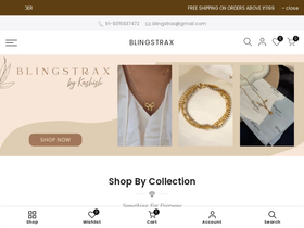 blingstrax.in homepage screenshot