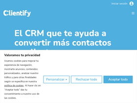 'clientify.com' screenshot