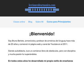 'leccionesdearmonica.com' screenshot