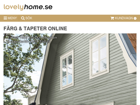 'lovelyhome.se' screenshot