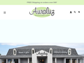 shopauraluz.com homepage screenshot