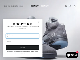 shopinfinitekicks.com homepage screenshot