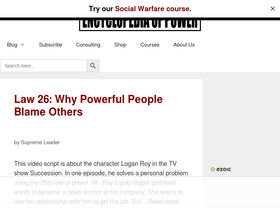 'encyclopediaofpower.com' screenshot