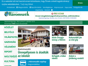 '3szek.ro' screenshot