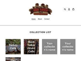 hairranchcustomcalls.com homepage screenshot