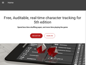 'dicecloud.com' screenshot
