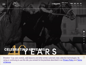 'breederscup.com' screenshot