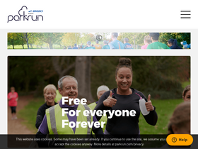 'parkrun.us' screenshot