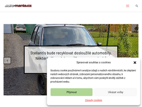 'auto-mania.cz' screenshot