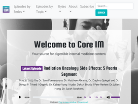 'coreimpodcast.com' screenshot