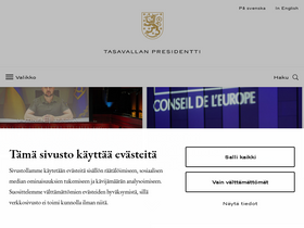 'presidentti.fi' screenshot