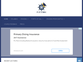 'profcruise.com' screenshot