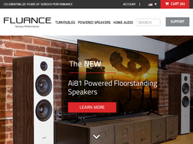 'fluance.com' screenshot