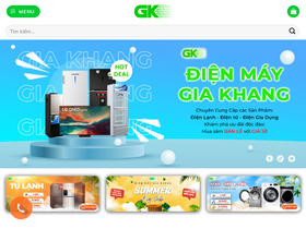 'dienmaygiakhang.vn' screenshot