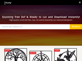 'free-dxf.com' screenshot