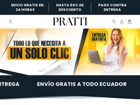 tiendapratti.com homepage screenshot