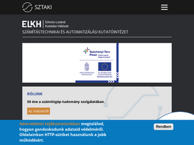 'sztaki.hu' screenshot