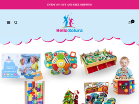 hello-solura.com homepage screenshot