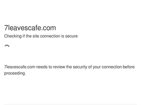 '7leavescafe.com' screenshot